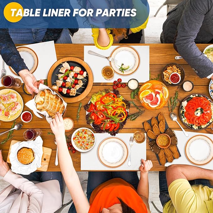 Art Paper Roll for Crafts, Drawing & Painting, 17.75"x1200" (100') White Gift Wrapping Craft Kraft Bulletin Board Poster Banner Coloring Paper, Kids Art Supplies, Wedding Floral Supplies 80GSM 55LB