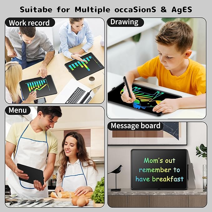 20 Inch LCD Writing Tablet for Kids, Large Drawing Pad, Doodle Board, Rechargeable Drawing Board, Educational & Learning Kids Toys, Creative Birthday Gifts