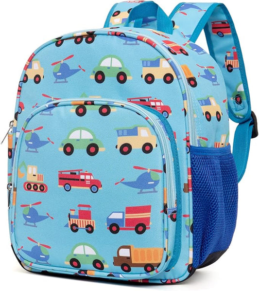 CLUCI Toddler Backpack for Boys Kids Backpacks Preschool Kindergarten Child Bookbag Travel Cute Daycare Bluey Backpack Cars