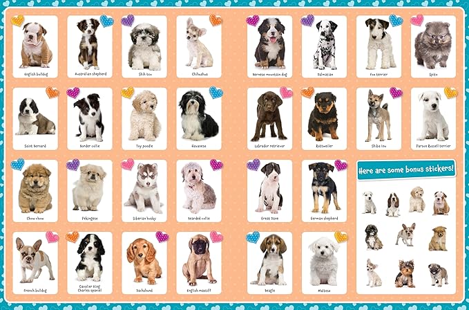 Cute Animals Poster Sticker Book - 4-Book Bundle for Kids Ages 3+, 400+ Stickers, 28 Mini Posters, 4 Giant Fold-Out Posters in 48 Full-Color Pages