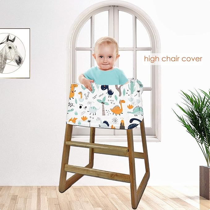 Multi-use Carseat Canopy Cover - Breathable Breastfeeding Covers, Car Seat Covers for Babies, Stroller Canopy Cover (Cute Dinosaur)