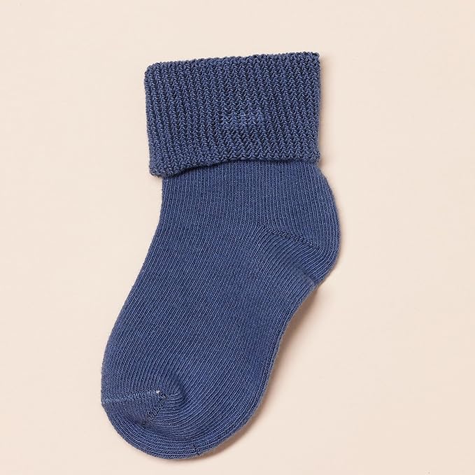 Amazon Essentials Baby Socks, Unisex, Turn Cuff, 6 Pairs