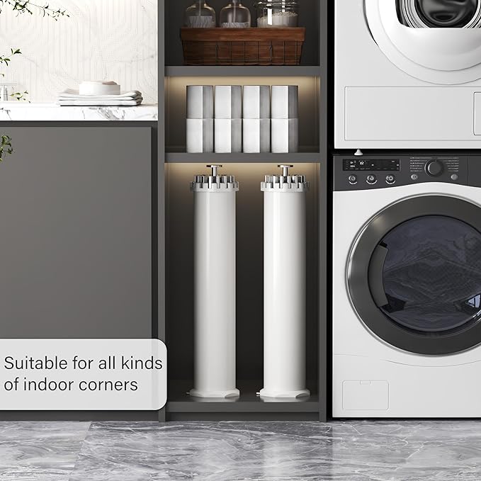 Foldable Tripod Clothes Drying Rack, Collapsible Laundry Drying Rack, Portable Octopus Laundry Stand with 16 Extendable Aluminum Rods White & Silver Space Saving Holder for Indoor Outdoor