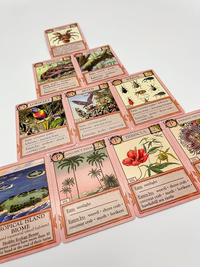 Ecologies: Hidden Habitats - Use Science to Build Food Webs in 7 Biomes - Beautiful Vintage Nature Art for The Classroom or Game Night
