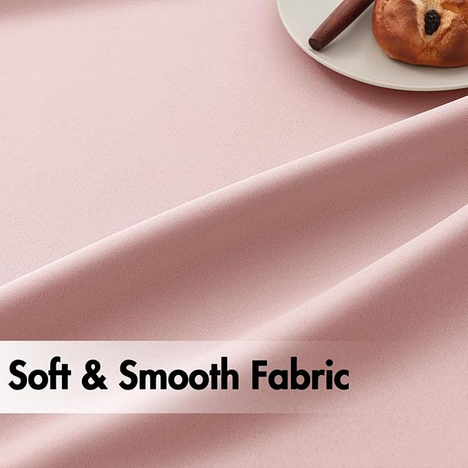 ANRODUO Light Pink Blackout Curtains for Girls Bedroom Living Room, Back Tab Rod Pocket Pinch Pleated Thermal Insulated Room Darkening Curtains 54 Inches Long 2 Panels, 42 x 54 Inch