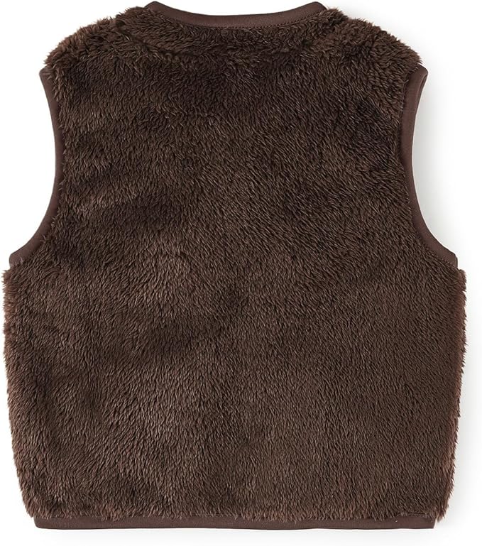 Baby Boys Girls Fleece Vest Zip Up Cute Bear Jackets Fuzzy Fall Winter Warm Clothes Newborn Outwear for Toddler Infant