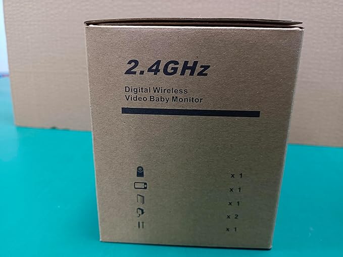 Baby Monitor with 30-Hour Battery, 5" Large Split-Screen Video Baby Monitor with Camera and Audio, 3500mAh Battery, Remote Pan/Tilt/Zoom Camera, Two-Way Talk, Night Vision, Lullabies, No WiFi