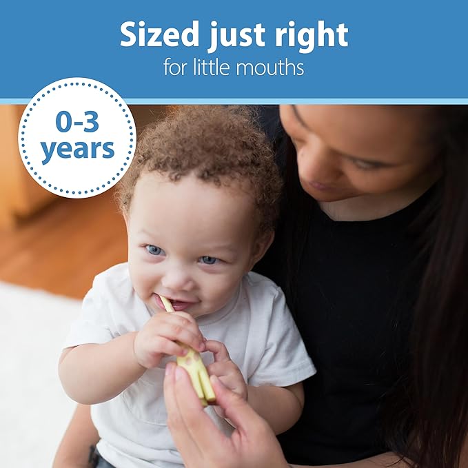 Dr. Brown's Infant-to-Toddler Training Toothbrush, Soft for Baby's First Teeth, Giraffe, 0-3 Years (Pack of 2)