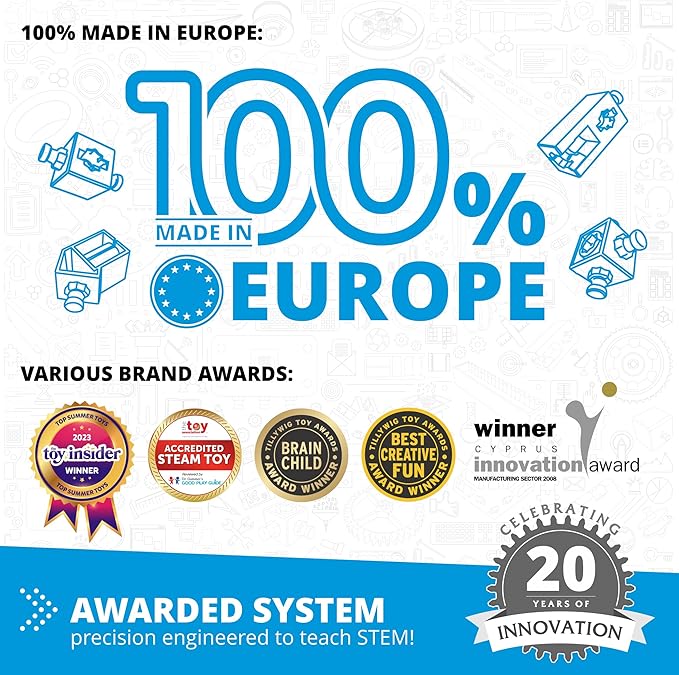 Engino STEM Toys, Fluid Dynamics, Building Toys for Kids 9+, Educational Kit, Gift for Boys & Girls, Fun STEM Projects, Engineering Kit (6 Model Options)