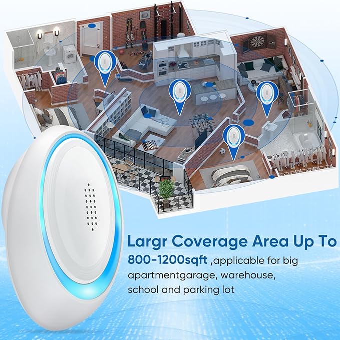 2025 Upgraded Spider Repellent Indoor, 6 Pack Ultrasonic Pest Repeller, Roach Repellent Plug, Roach Repellent Plug for Roach, Rodent, Mouse, Mosquito, Mice, Ant, Bugs Electronic Plug-in Pest Control