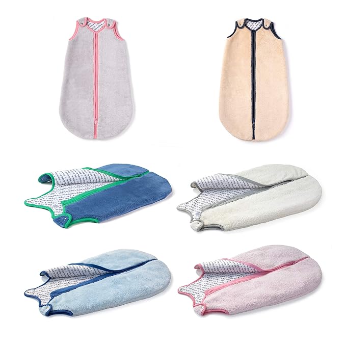 baby deedee Sleep nest Teddy Baby Sleeping Bag Sack for Boys and Girls Infants and Newborns, Soft Blue, Small (0-6 Month)