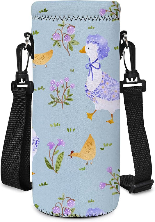 AUPET Water Bottle Bag Carrier,24oz/32oz Insulated Neoprene bottle Sling Holder Case Pouch Cover for 1000ML/750ML Bottles with Shoulder Strap for walking