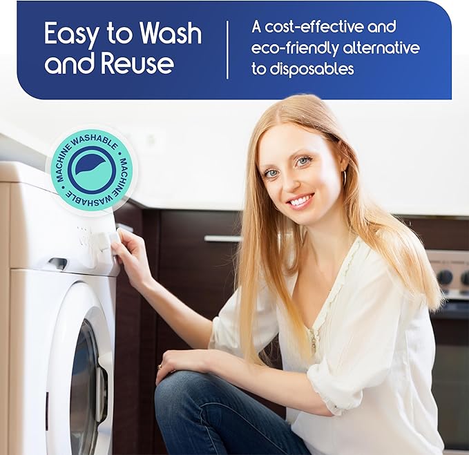 Inspire Waterproof Washable Mattress Pad, Quilted and Dark Colored to Hide Stains, Oversized 34"x 72" – Adults and Kids Reusable Underpad for Incontinence