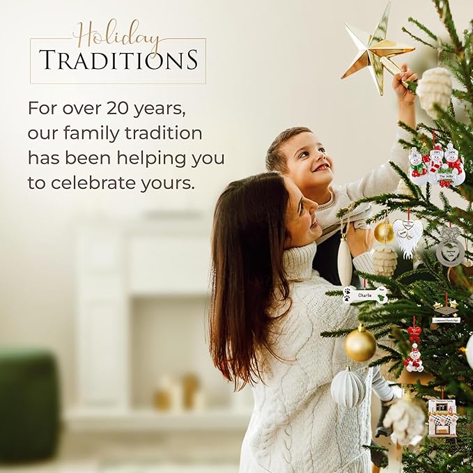 Baby Personalized Christmas Ornaments 2023 - Fast & Free 24h Customization – Pink Baby's First Picture Frame Christmas Decorations with Name - Comes Gift-Wrapped