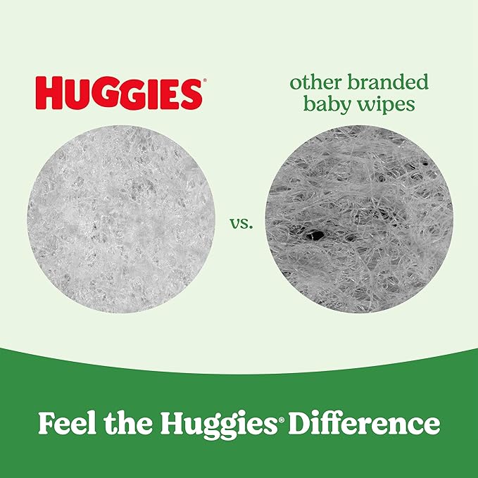 Huggies Natural Care Sensitive Baby Wipes, Unscented, Hypoallergenic, 99% Purified Water, 15 Flip-Top Packs (960 Wipes Total)
