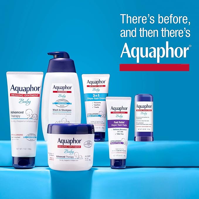 Aquaphor Baby Wash and Shampoo - Mild, Tear-free 2-in-1 Solution for Baby’s Sensitive Skin - 16.9 fl. oz. Pump
