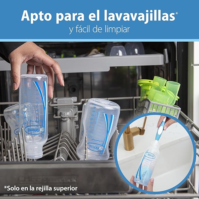 Dr. Brown's Natural Flow Anti-Colic Options+ Narrow Baby Bottle Gift Set with Advantage Pacifier, and Bottle Travel Caps