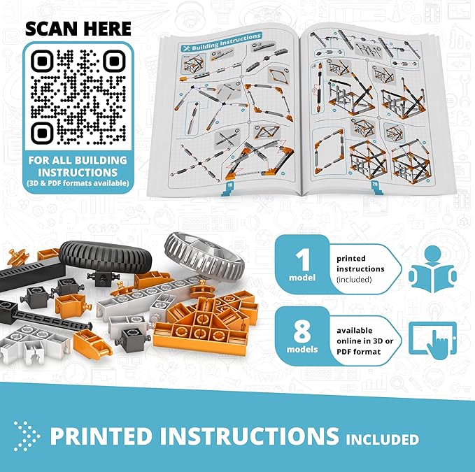 Engino- STEM Toys, Structures, Buildings & Bridges, Building Toys for Kids 9+, STEM Projects, Creative Engineering Kit, Gifts for Boys & Girls (9 Model Options)