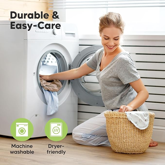 KeaBabies 2-Pack Organic Crib Sheets for Boys, Girls - 52x28 Fitted Crib Mattress Sheet Neutral, Breathable Jersey Cotton Cover for Baby Bed, Toddler Mattress, Soft & Cute Prints (Cameo)