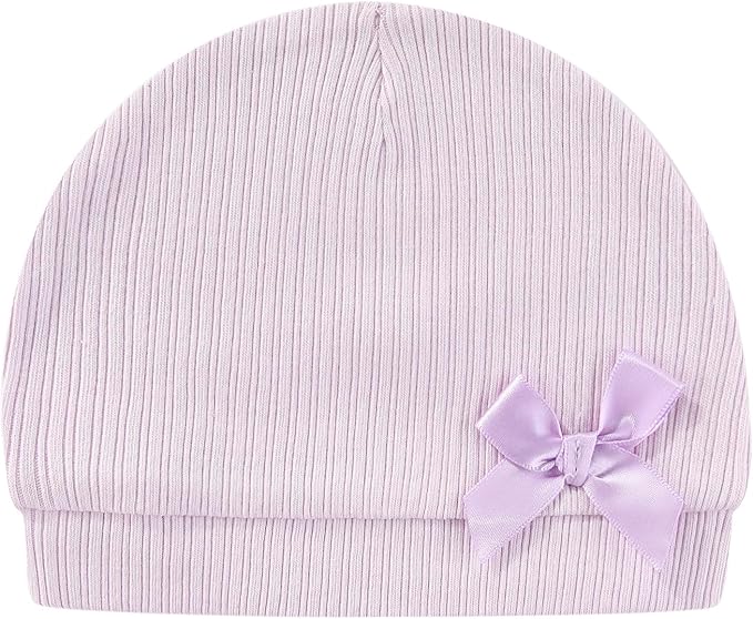 Baby Hat and Mittens Set Cotton Newborn Baby Hats Caps for Boys and Girls, 0-6 Months