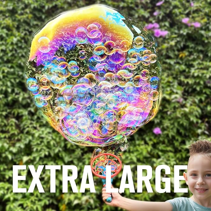 Electric Dinosaur Bubble Machine Gun for Kids Ages 4-8, Big Dino Bubble Blaster with Bubble in Giant Bubble Design, Outdoor Backyard Toys Fun for Toddlers 1-3-5 Birthday Parties