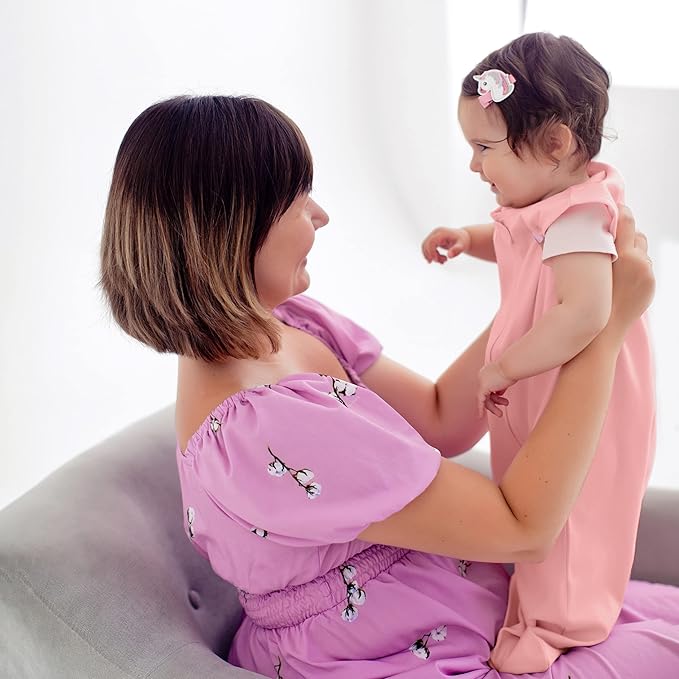 Baby Sleep Sack 1.0 TOG, Organic Cotton Baby Wearable Blanket with Two-Way Zipper, Swaddle Transition Baby Sleeping Bag, All-Season Sleep Sack for Newborn Infant Toddler Boy Girl, 2-Pack, 0-6 Month