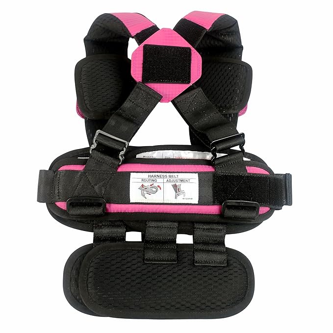 Large Pink, Lightweight, Compact, Portable Car Seat - Perfect for Travel and Everyday Child Safety