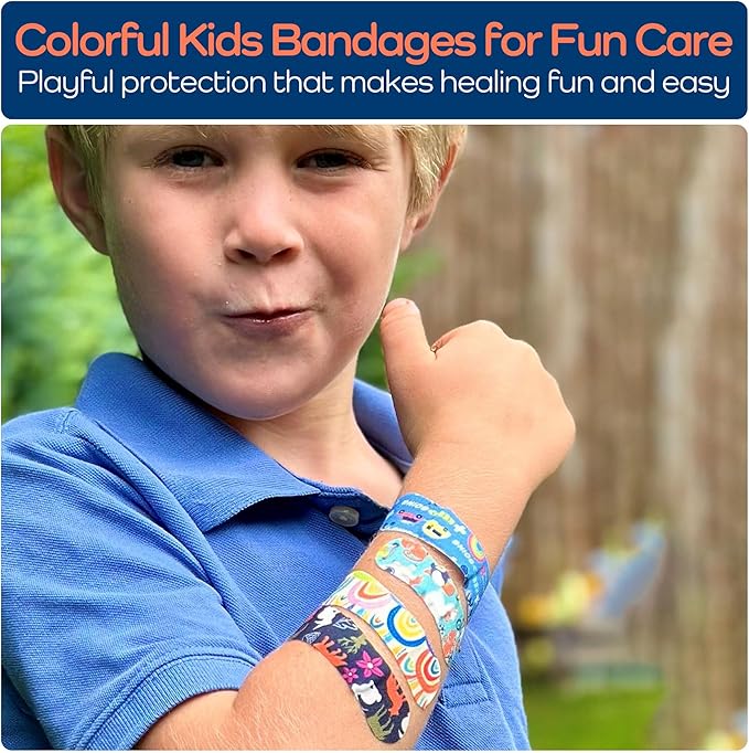 KEEP>GOING KeepGoing Small Travel First Aid Kit Kids – 60 Pc. Mini First Aid Kit for Purse, Diaper Bag, & Backpack with Latex-Free Bandages – 4 Oz., & 4.5 x 3.5 x 2 in, TSA-Approved