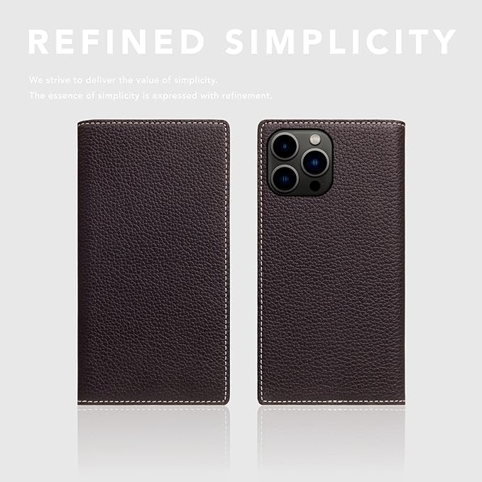 D8 Full Grain Leather Wallet Case for iPhone 15 Pro Max - [2-in-1] Handcrafted Detachable Diary Style with Magnetic MagSafe Back Cover, Gift Box Included (Brown Cream)