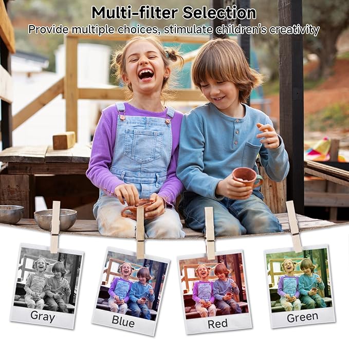 Digital Camera, FHD 4K 44MP Digital Camera, 16X Digital Zoom, Digital Point and Shoot Camera with 3-LED Fill Lights, 64GB SD Card, Compact Camera for Kids Teen Boys Girls, Blue