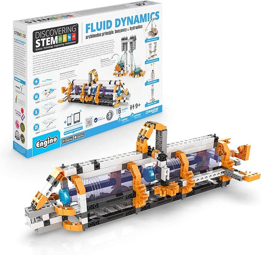 Engino STEM Toys, Fluid Dynamics, Building Toys for Kids 9+, Educational Kit, Gift for Boys & Girls, Fun STEM Projects, Engineering Kit (6 Model Options)
