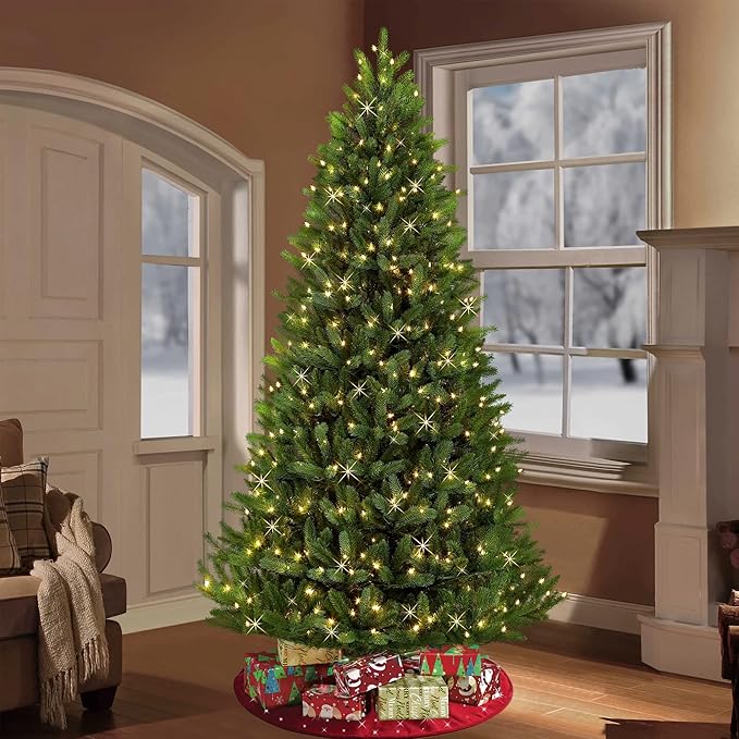 Dazzle Bright Christmas String Lights, 100 LED 33 FT Connectable Fairy Lights with 8 Modes, Waterproof Christmas Decorations for Indoor Outdoor Holiday Party Home Tree Decor (Warm White)