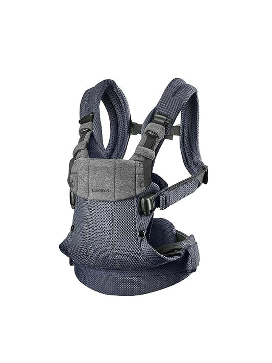 BabyBjörn Baby Carrier Harmony, Anthracite, 3D Mesh | 3-in-1 Ergonomic Baby Carrier; Newborn, Facing-In, Outward-Facing, and Back Carrying Positions Supported (7-40 lbs), Newborn to Toddler
