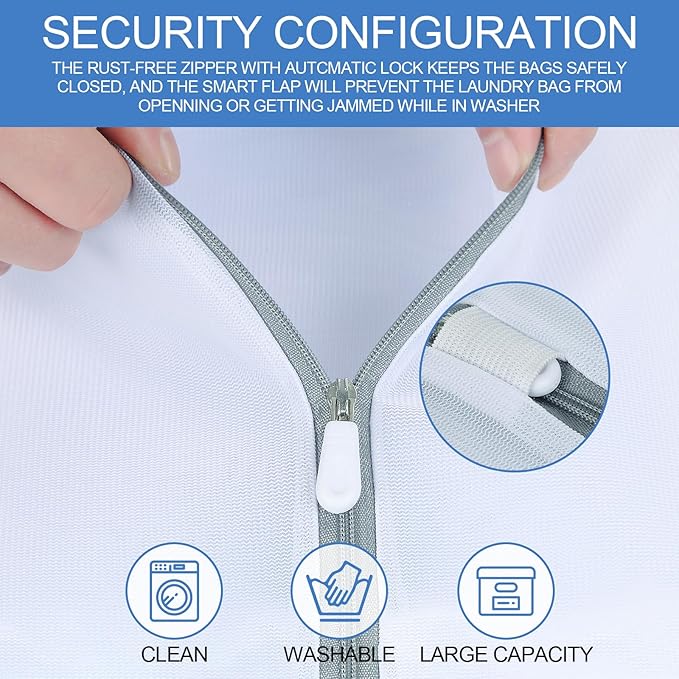 4Pcs Mesh Laundry Bags for Delicates（ 2L,2XL ）,Laundry Bags Mesh Wash Bags,Laundry Bag For Washing Machines,For clothes, pants, skirts, outerwear, anti knot