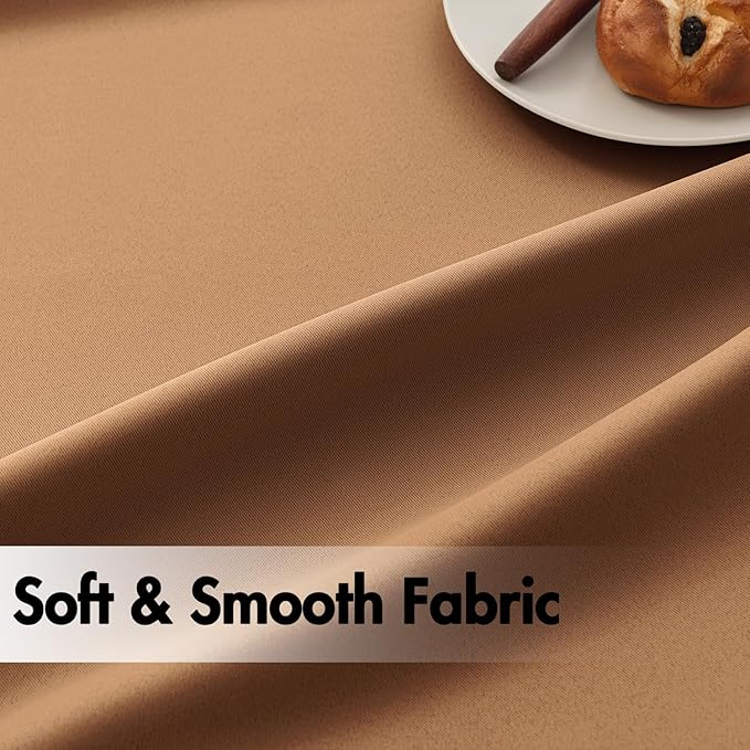 ANRODUO Back Tab Blackout Curtains for Bedroom Living Room, Rod Pocket Pinch Pleated Thermal Insulated Room Darkening Curtains 72 Inches Long 2 Panels, Brown, 42 x 72 Inch