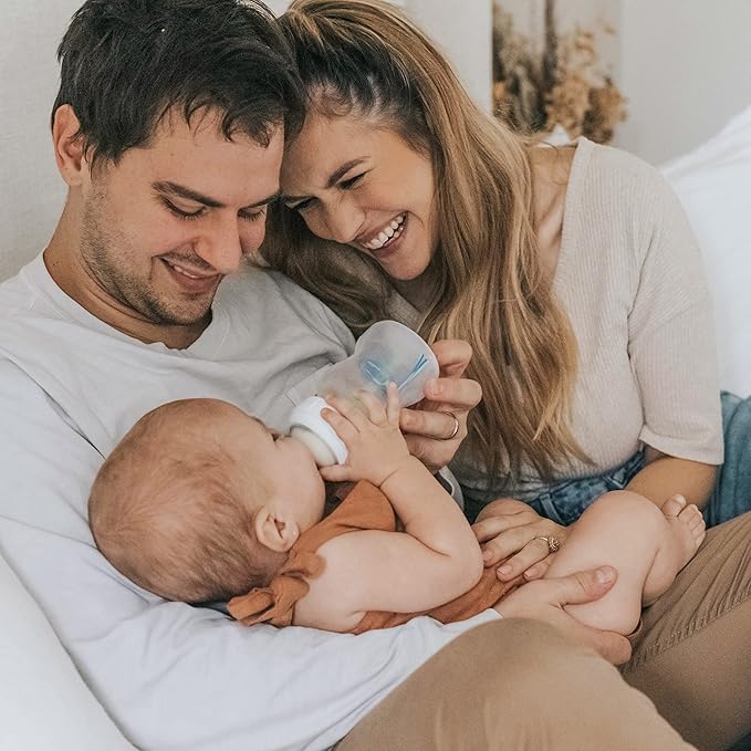 Dr. Brown's Natural Flow Anti-Colic Options+Wide-Neck Baby Bottle, 5 oz/150 mL, Level 1 Nipple, 1-Pack, 0m+