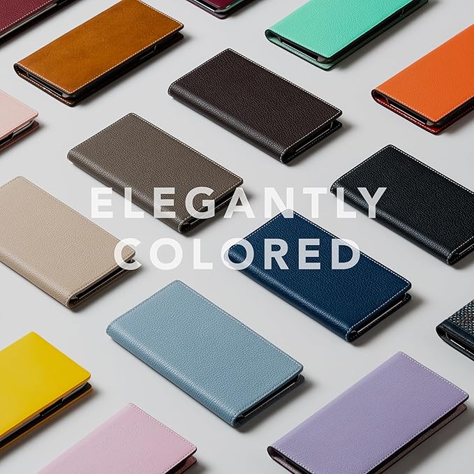 D8 Full Grain Leather Wallet Case for iPhone 15 Pro Max - [2-in-1] Handcrafted Detachable Diary Style with Magnetic MagSafe Back Cover, Gift Box Included (Navy Blue)