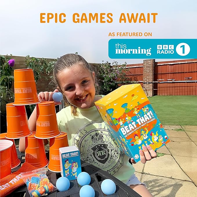Gutter Games Beat That! Game and Household Objects Expansion Combo Pack [Family Party Game for Kids & Adults]