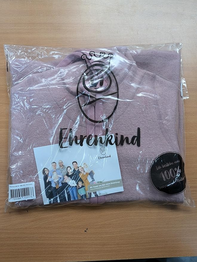 Ehrenkind® WOOLEN JUMPSUIT for Infants and Kids, Warm infant One-Piece made of natural virgin wool with zipper