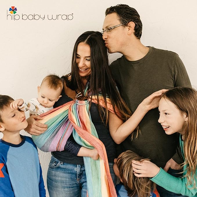 Hip Baby Wrap Ring Sling Baby Carrier for Infants and Toddlers - Beautiful, 100% Soft Cotton Baby Wraps Carrier For Babies 8-35 lbs, Perfect Baby Shower Gifts Moms And Dads - Nursing Cover (Turquoise)