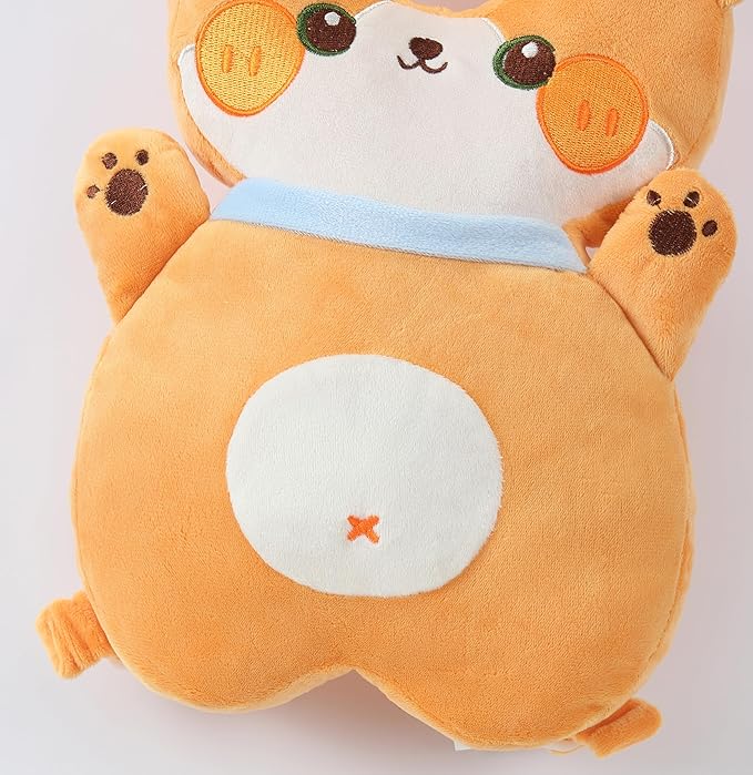 Feidoog Baby Head Protector Cushion Backpack with 3 Baby Knee Pads for Walking & Crawling,Orange Cogri