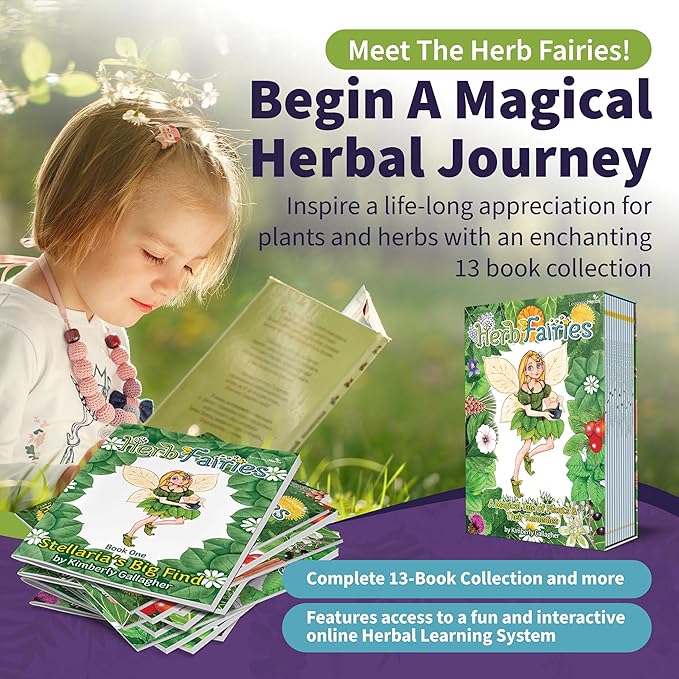 Herb Fairies: 13 Plant Books Set & Digital Learning System - Explore Plants & Healing Herbs Through Engaging & Educational Stories - Includes Audiobooks, Printables, Recipes, Crafts, Puzzles & Games