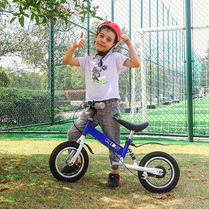 Balance Bike 2 in 1,The Dual Use of a Kids Balance Bike and Kids Bike,12 14 Inches for 2-6 Years Old,with Shock Absorbers, Fenders, Pedals, Auxiliary Wheels