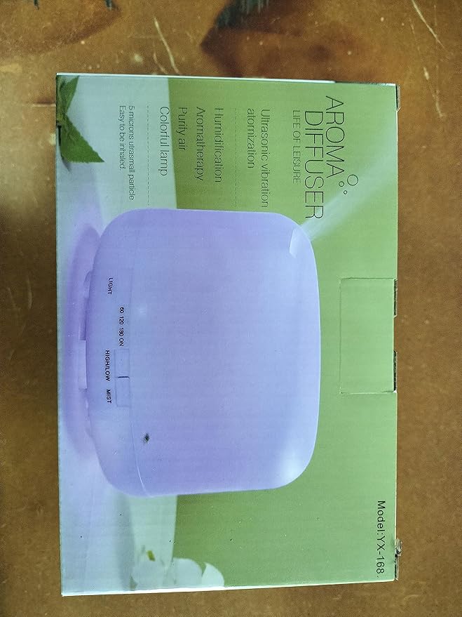 Diffuserlove Diffuser Essential Oil Diffusers 500ML Remote Control Aroma Diffuser Cool Mist Aromatherapy Diffuser with Mute Design, Timer and Auto Shut-Off for Office Living Room Yellow